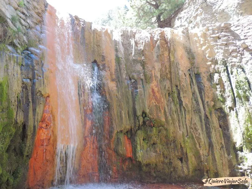 Caldera de Taburiente, Cascada de Colores