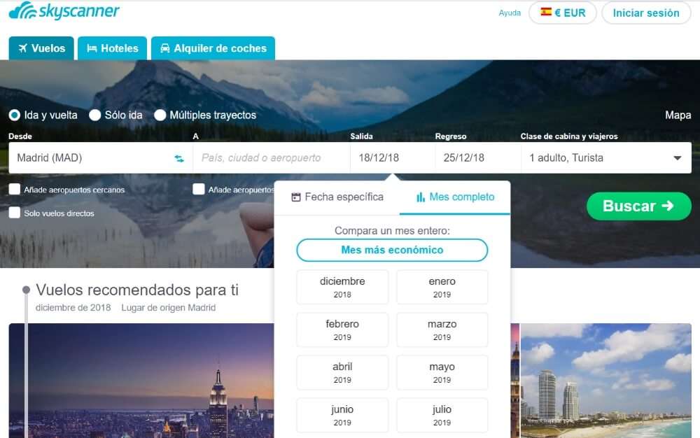 cómo encontrar vuelos baratos
