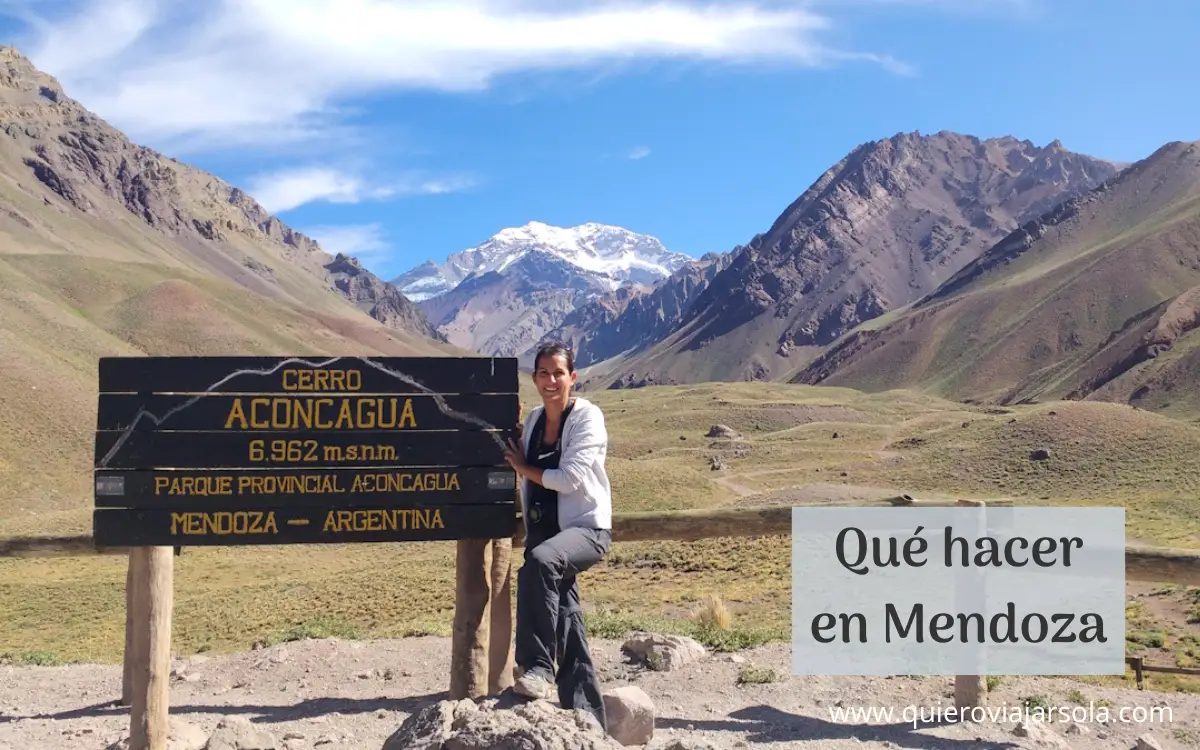 Yo en el mirador del Aconcagua