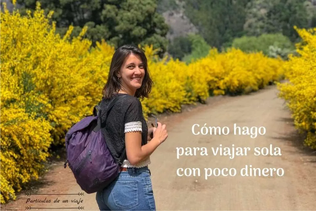 Viajar sola con poco dinero