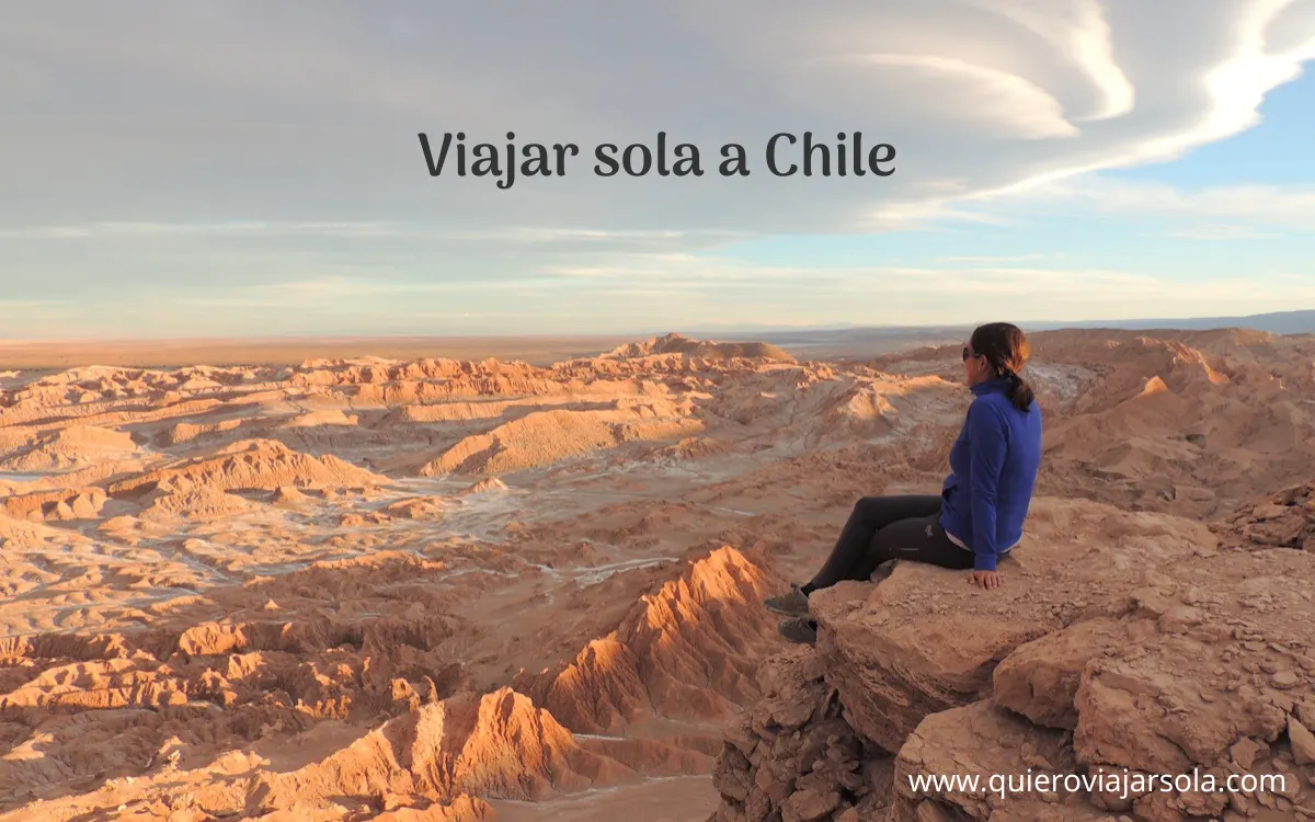 Yo en el Valle de la Luna de San Pedro de Atacama en Chile