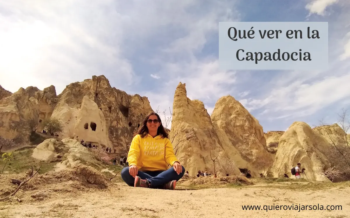 Yo en el museo al aire libre de Göreme