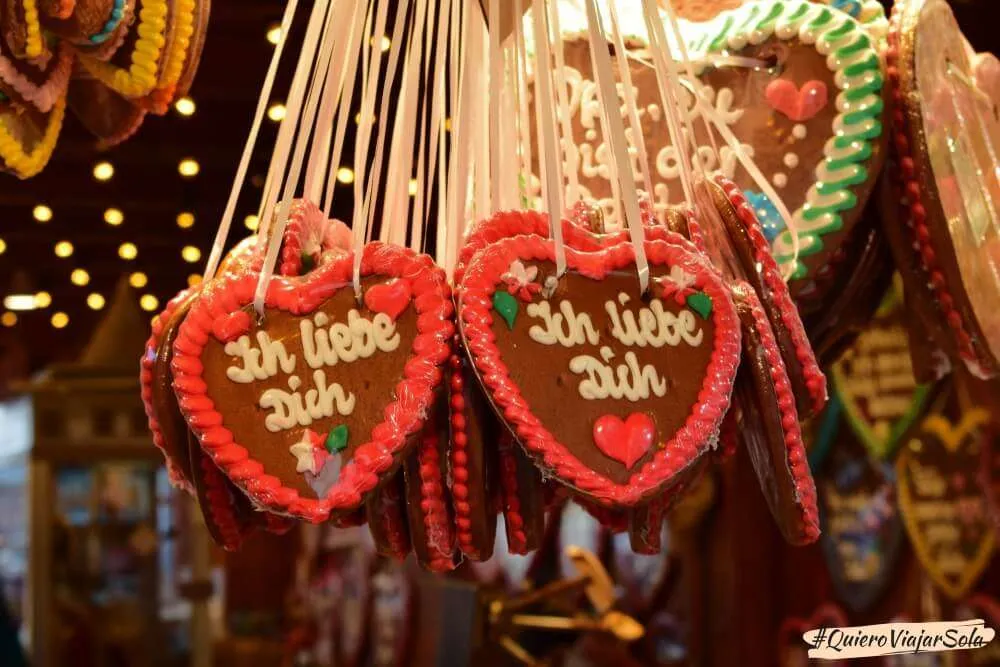 Viajar sola a Alemania, galletas corazón