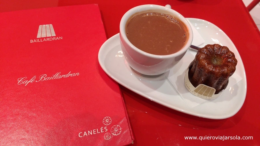 Chocolate con canalé