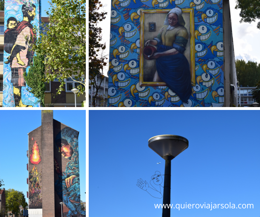 Obras de arte urbano por el barrio