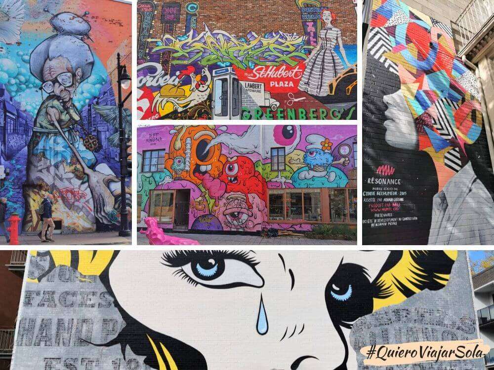 Viajar sola a Montreal, street art