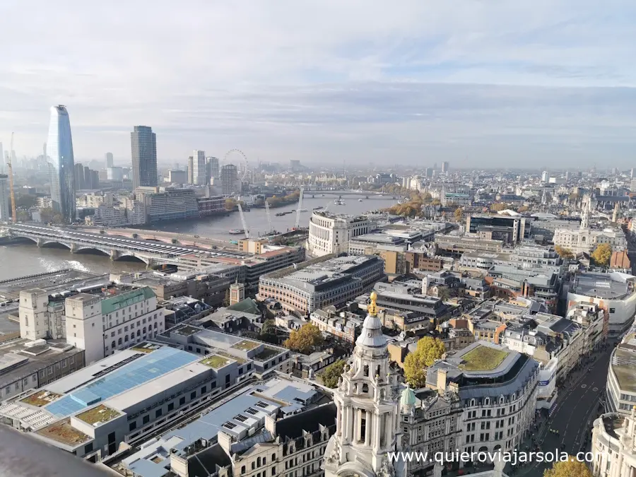 Parte de Londres vista desde la cúpula de San Pablo