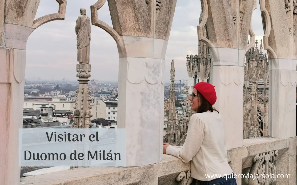 Yo en las terrazas del Duomo de Milán