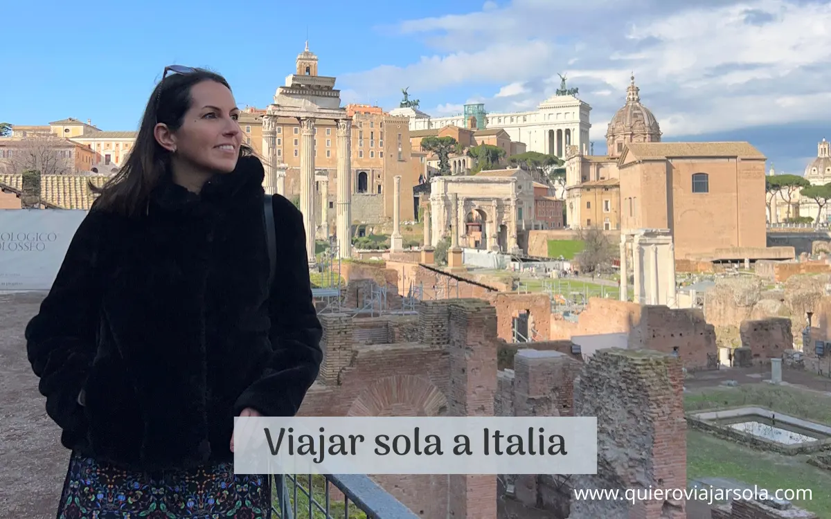 Yo en el Foro Romano de Roma