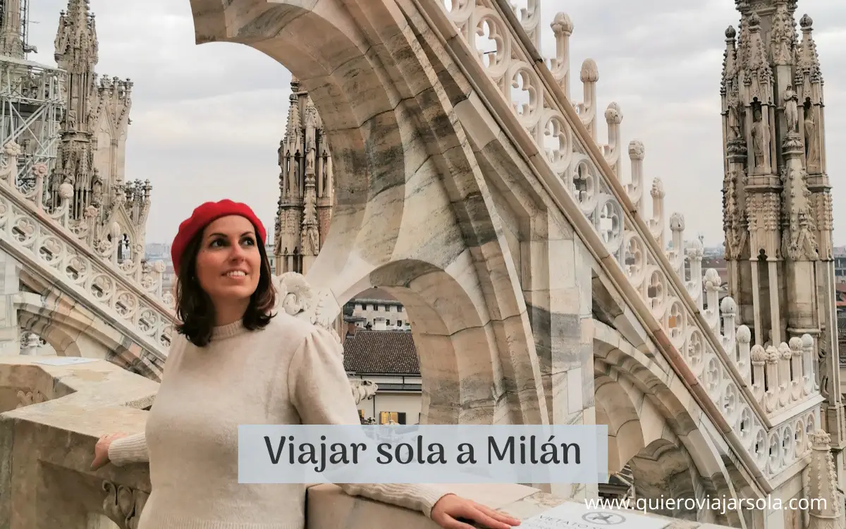 Yo en las terrazas del Duomo de Milán