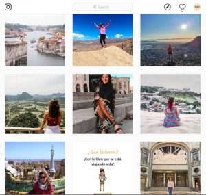 #QuieroViajarSola Instagram