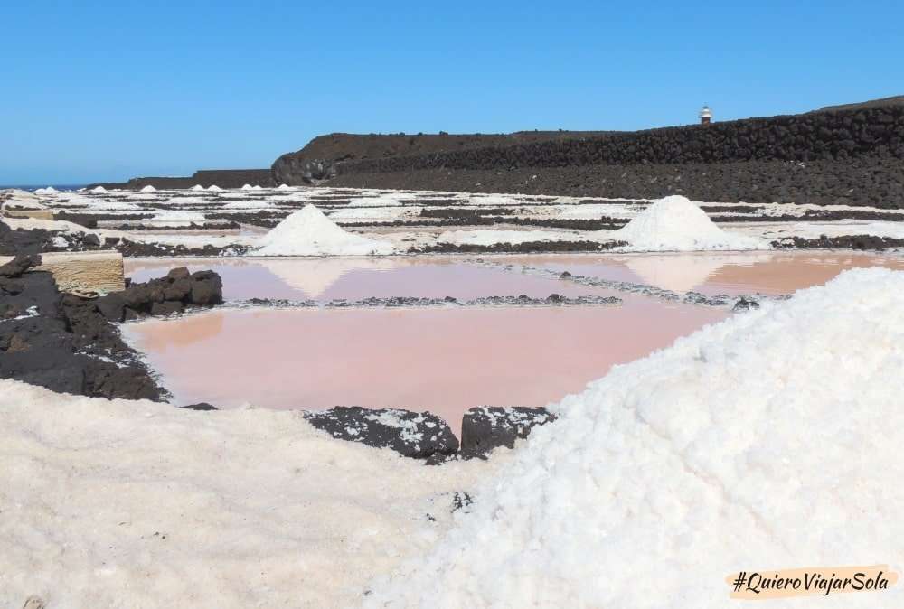 Viajar sola a La Palma, salinas de Fuencaliente