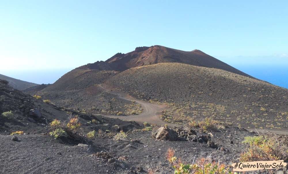 Viajar sola a La Palma, volcán Teneguía