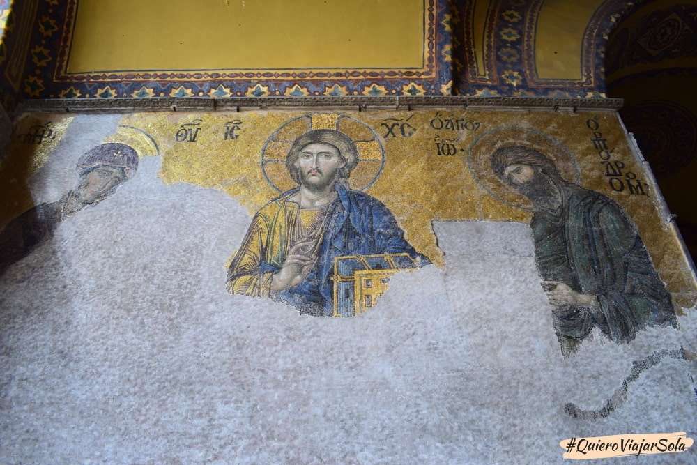 Visitar Santa Sofía, mosaico
