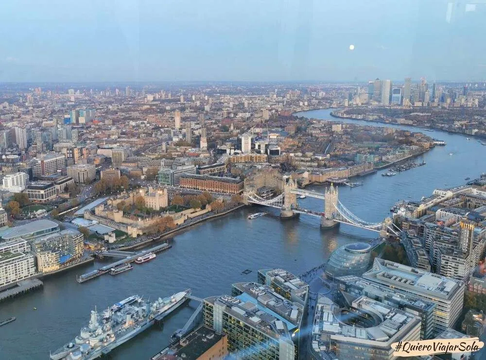Subir a The View from The Shard, vista Tower Bridge