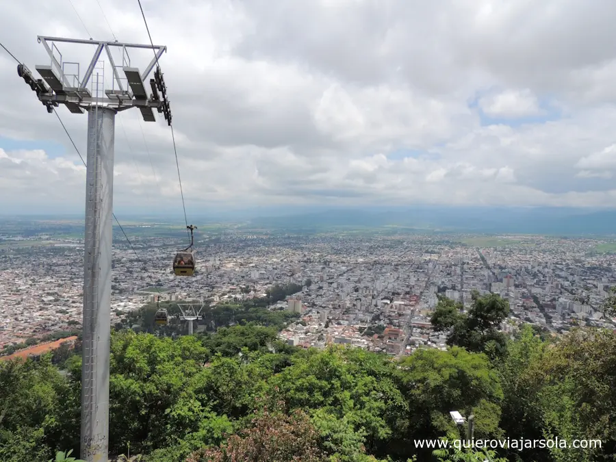 Teleférico y Salta desde el Cerro San Bernardo