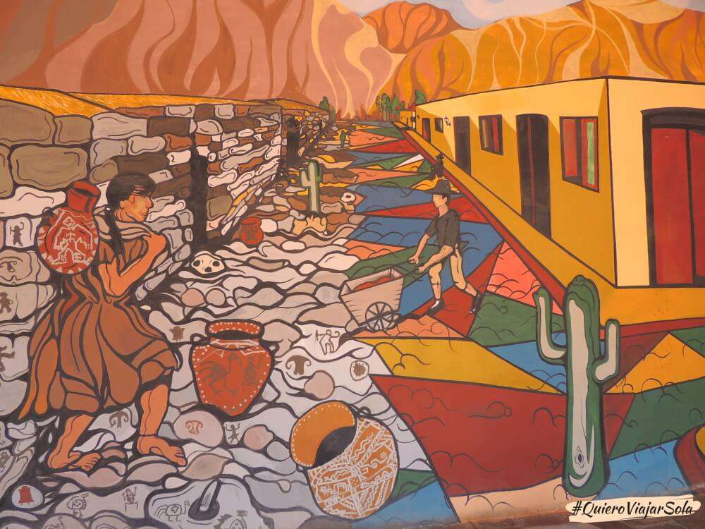 Excursión a Cachi desde Salta, mural Museo Pío Pablo Díaz