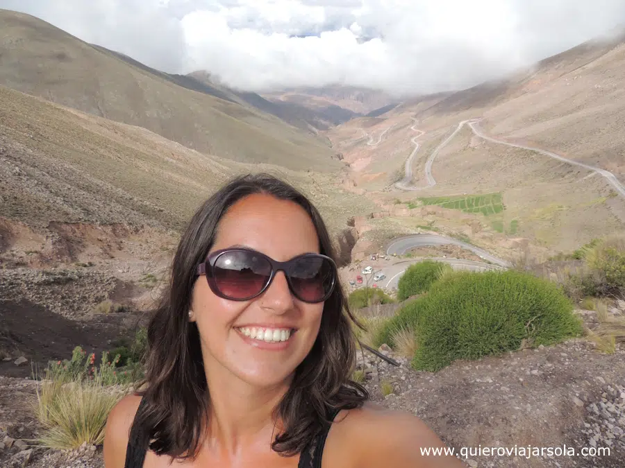 Yo en el mirador de la cuesta de Lipán