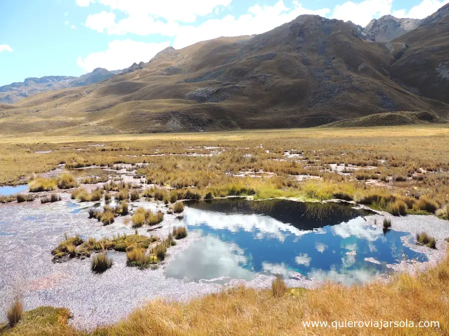 Laguna de aguas gasificadas