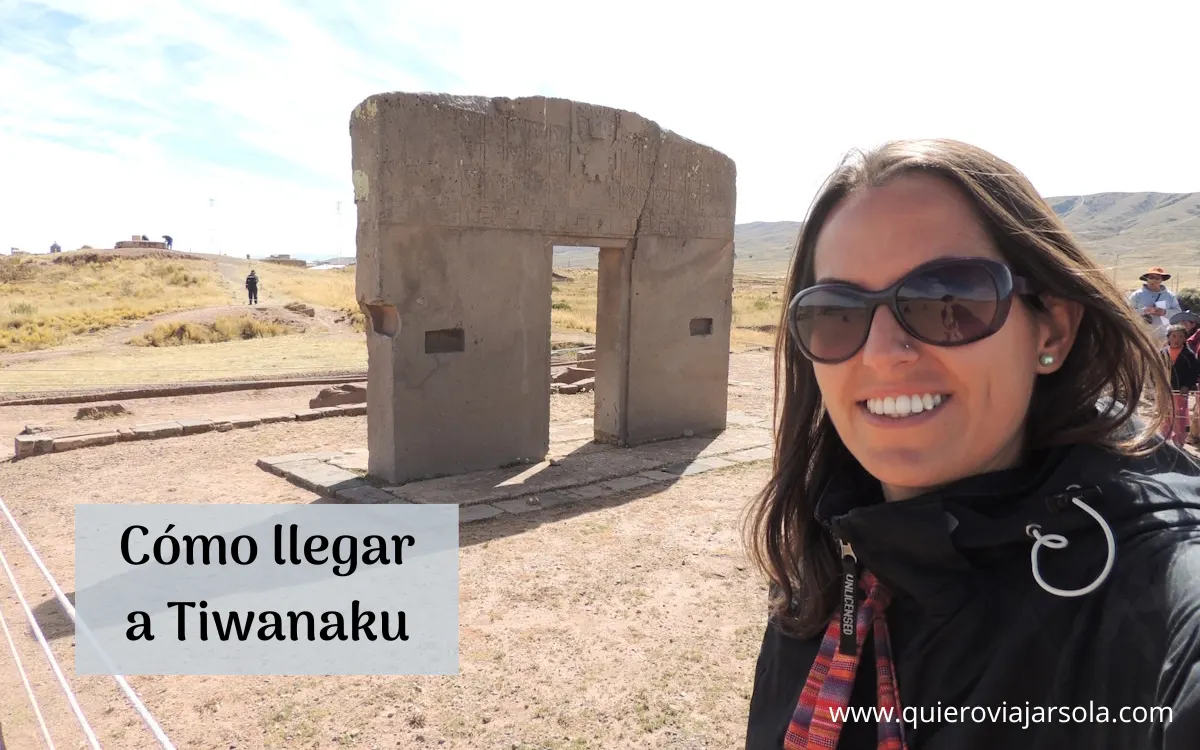 Yo junto a la Puerta del Sol en Tiwanaku