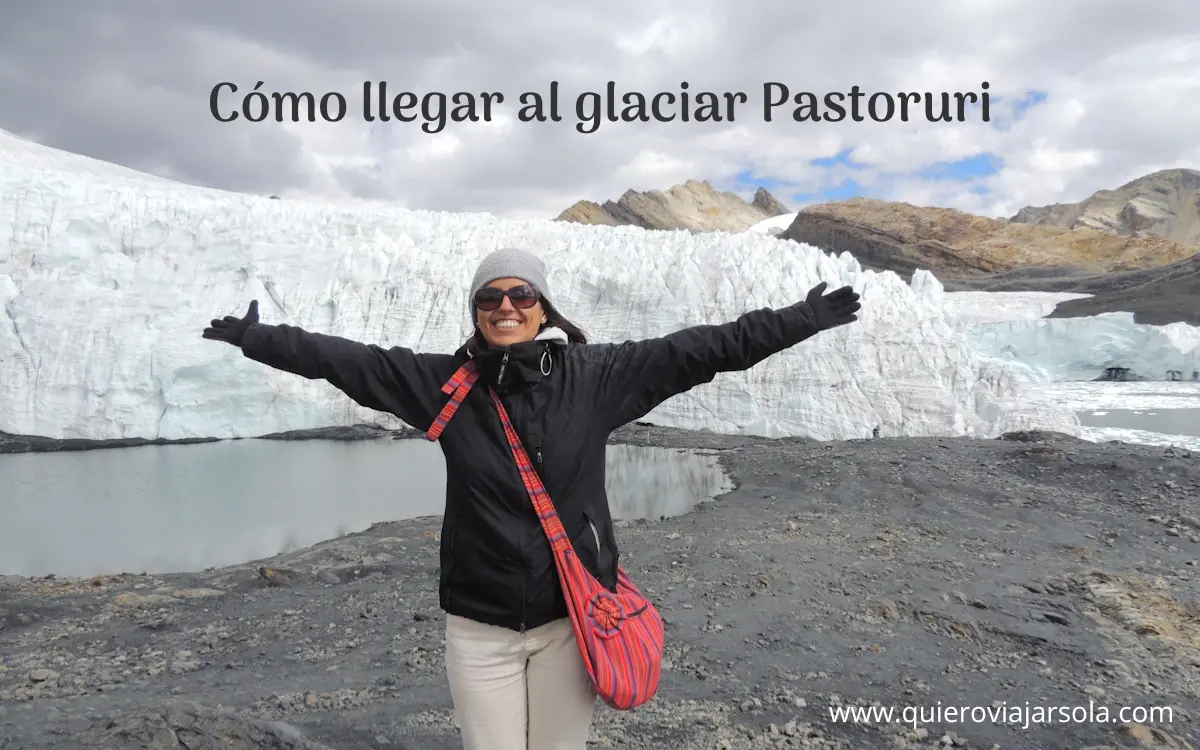 Yo junto al glaciar Pastoruri