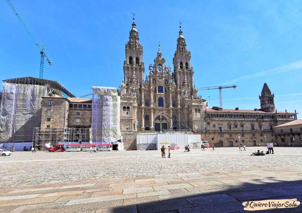 Camino de Santiago y coronavirus, plaza del Obradoiro