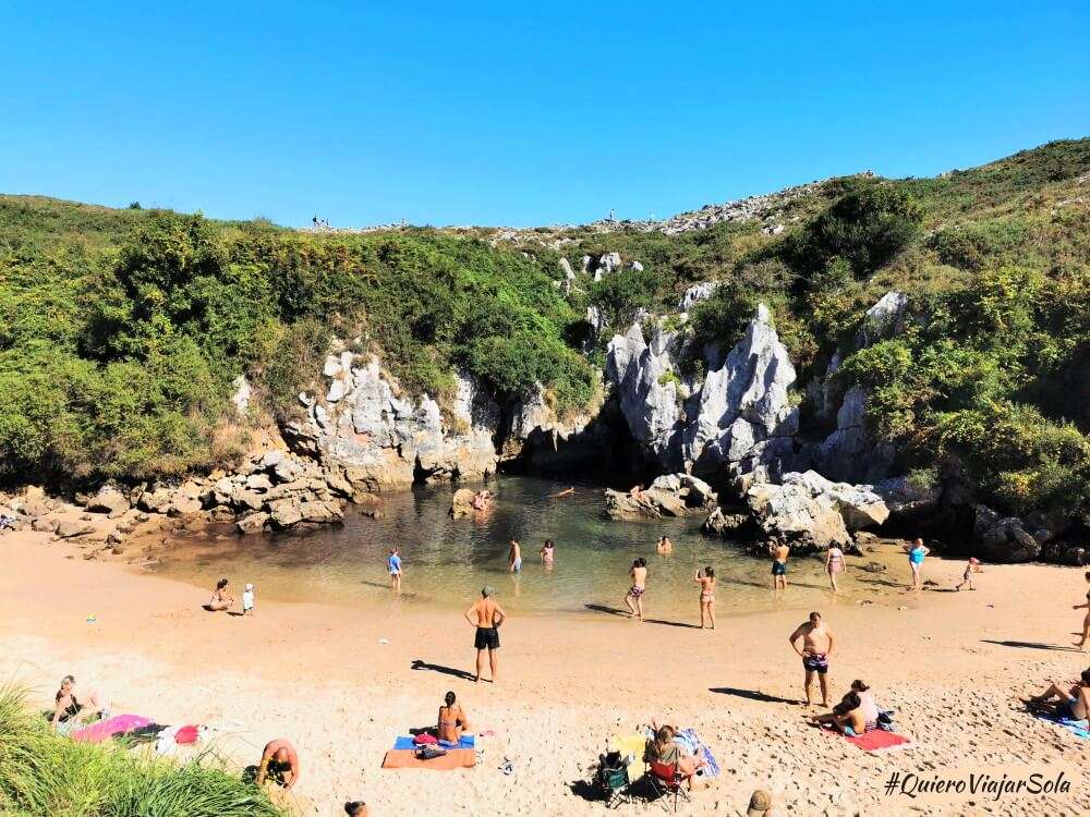 Camino del Norte, playa de Gulpiyuri