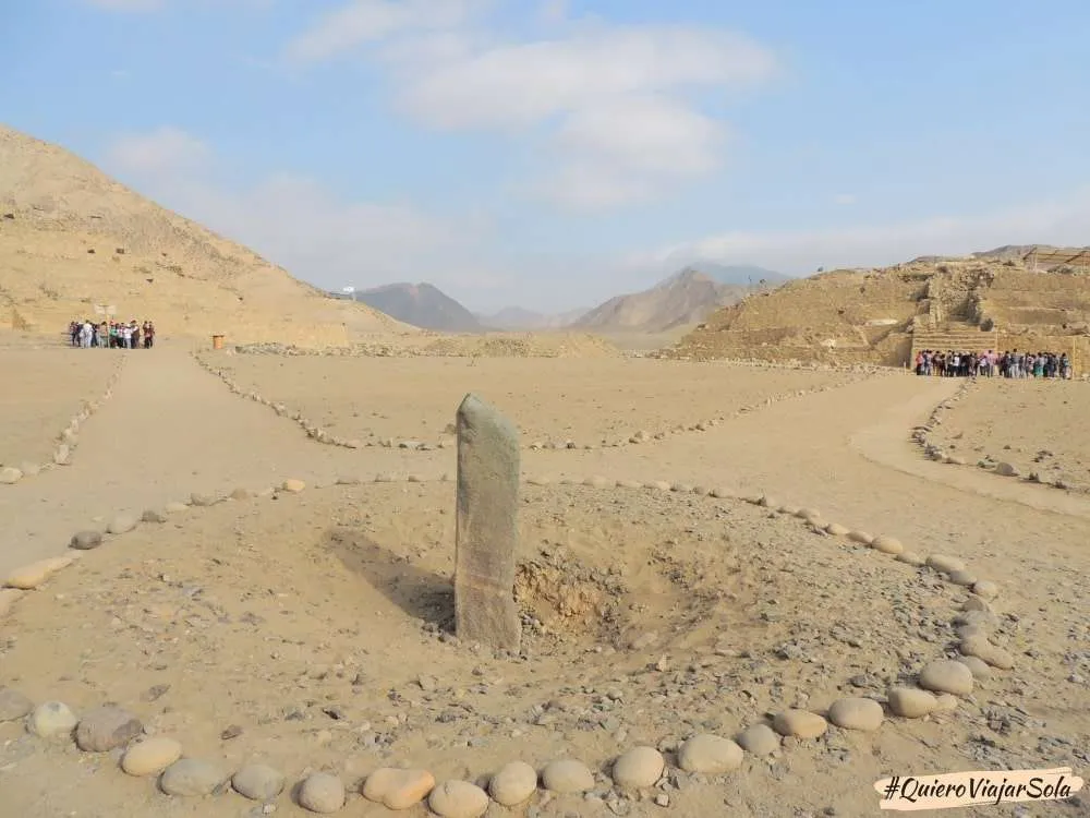 Cómo llegar a Caral, columna