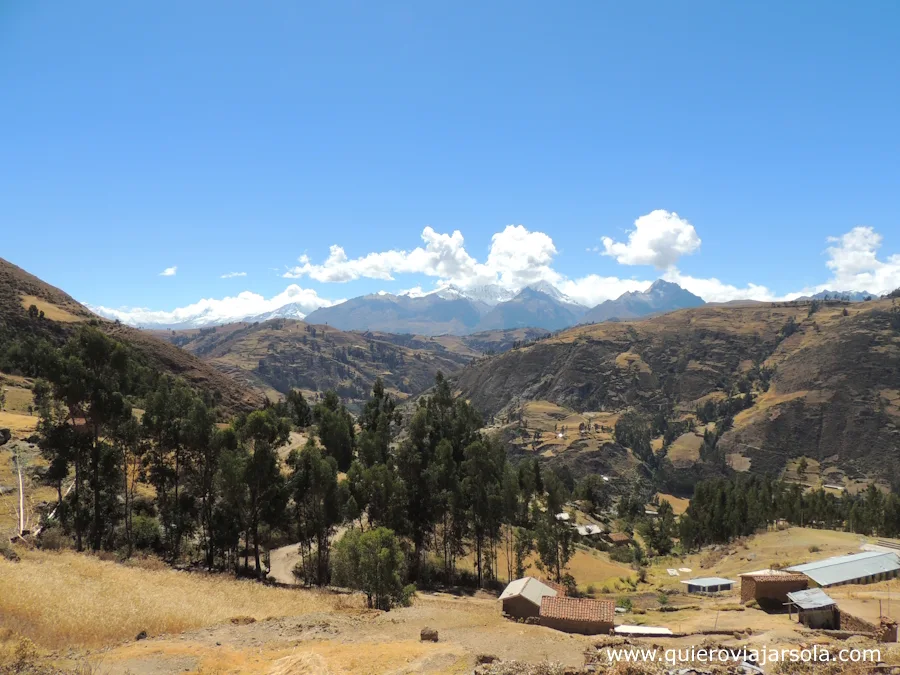 Paisaje que se ve durante el trek
