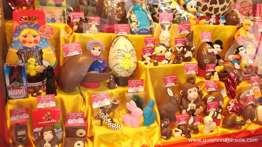 Chocolates en el escaparate de Mamushka