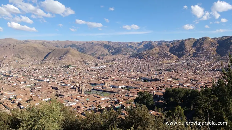 Vista de Cusco desde el mirador