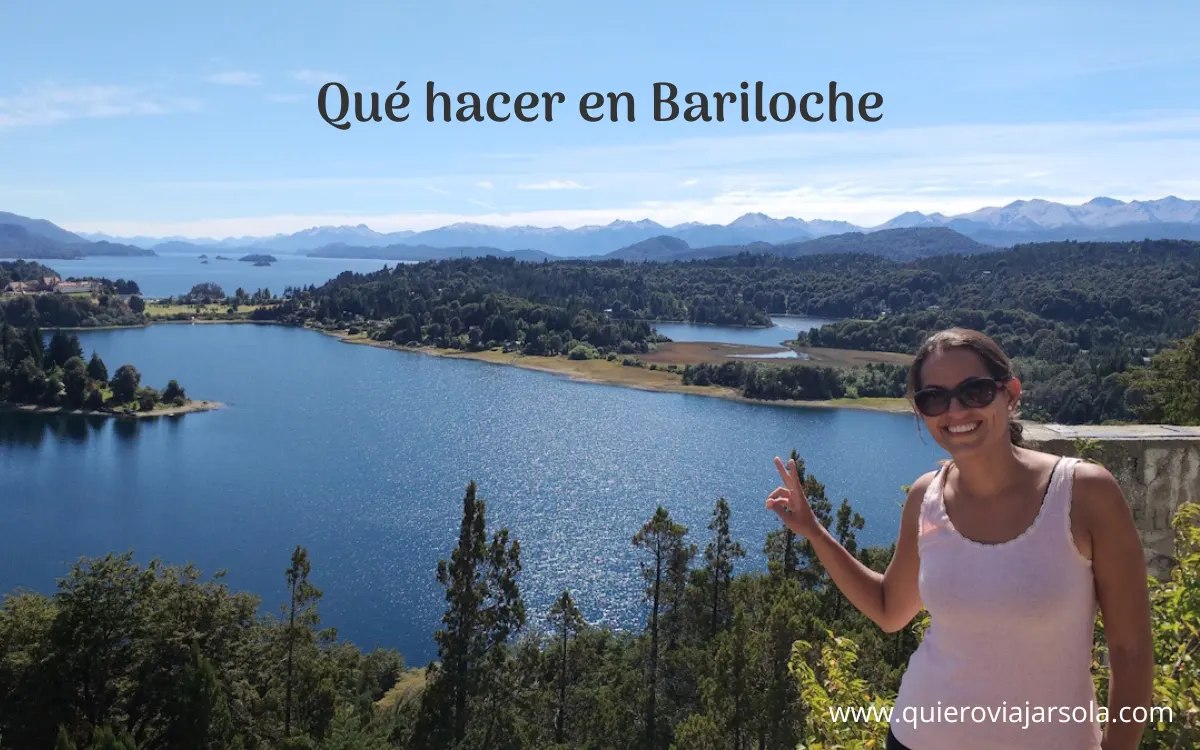 Yo en un punto panorámico del Circuito Chico disfrutando de las vistas