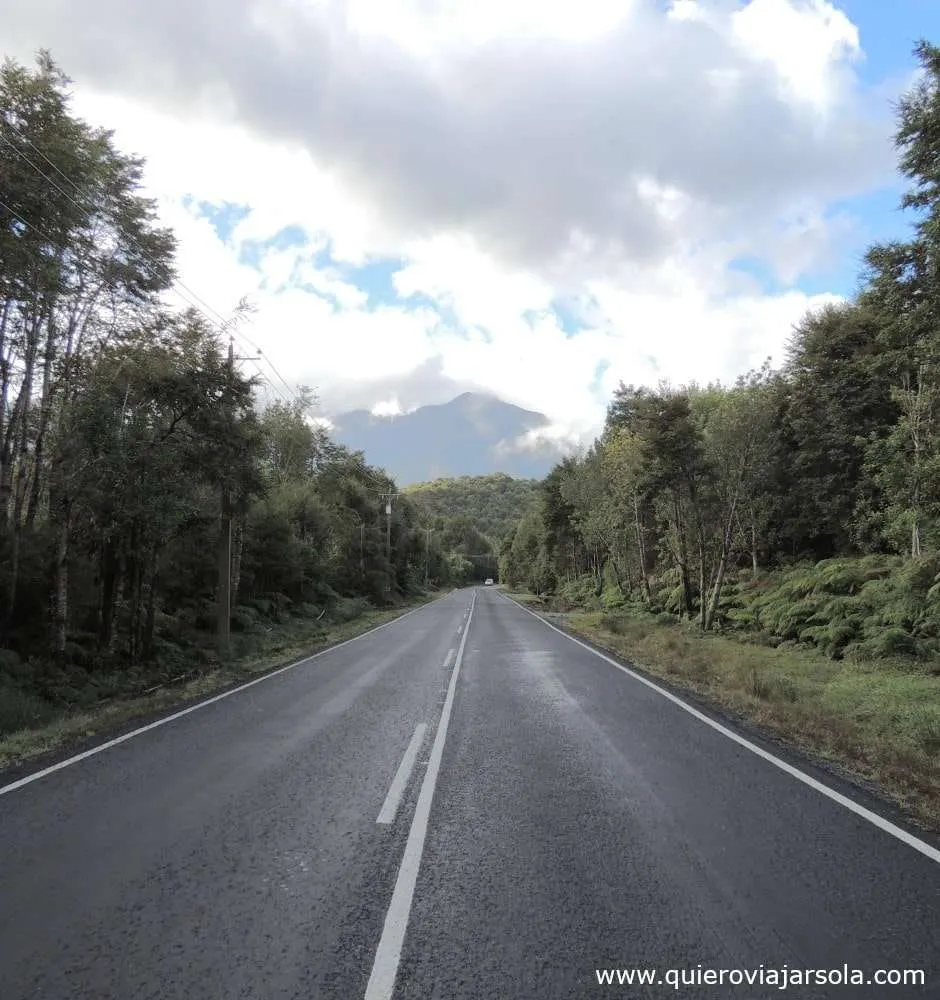 Carretera Austral en las cercanías de Chaitén