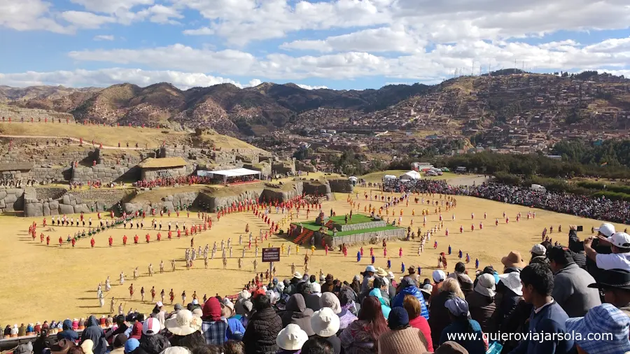 Saqsayhuamán durante el festival del Inti Raymi