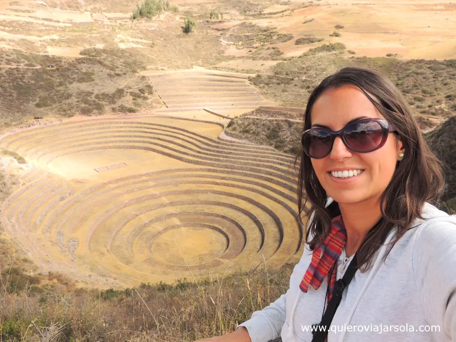Yo en los círculos de Moray