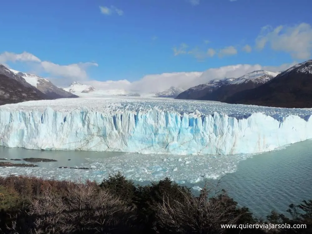 Viajar sola a El Calafate, glaciar