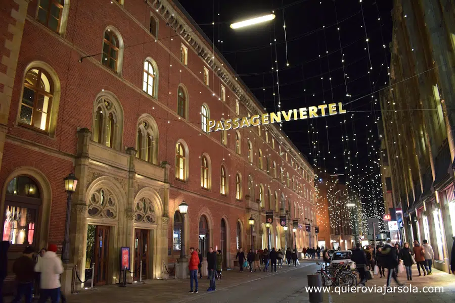 Calle del barrio de las galerías