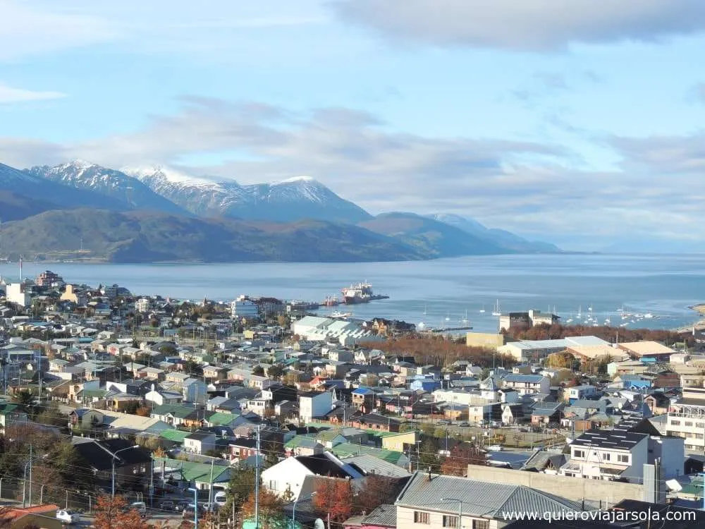 Viajar sola a Ushuaia, vista ciudad