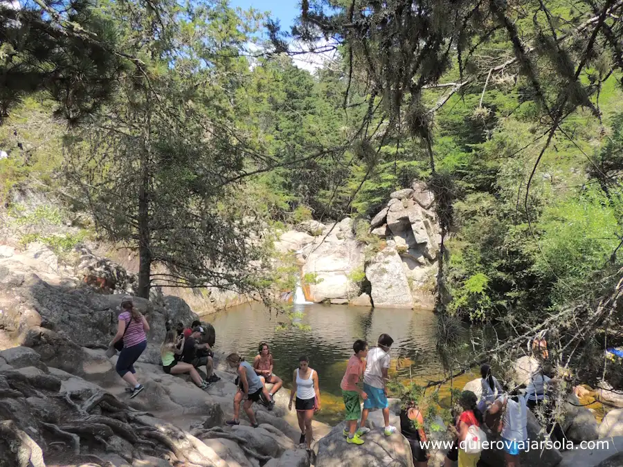 La Olla repleta de gente en verano