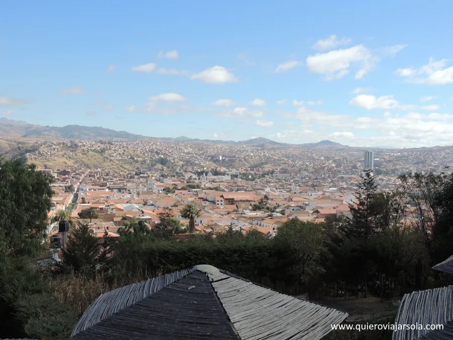 Vistas de Sucre desde el mirador