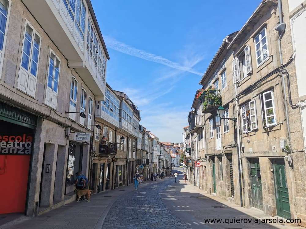 Viajar sola a Santiago de Compostela, calle