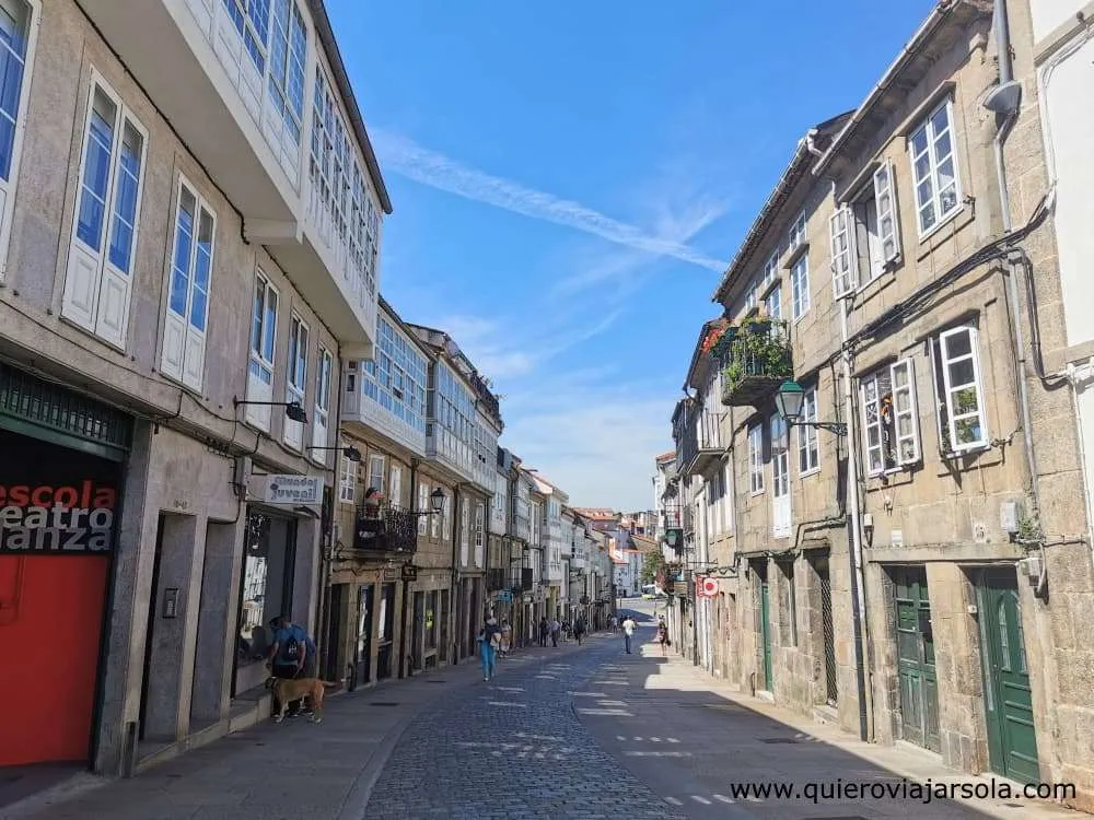 Viajar sola a Santiago de Compostela, calle