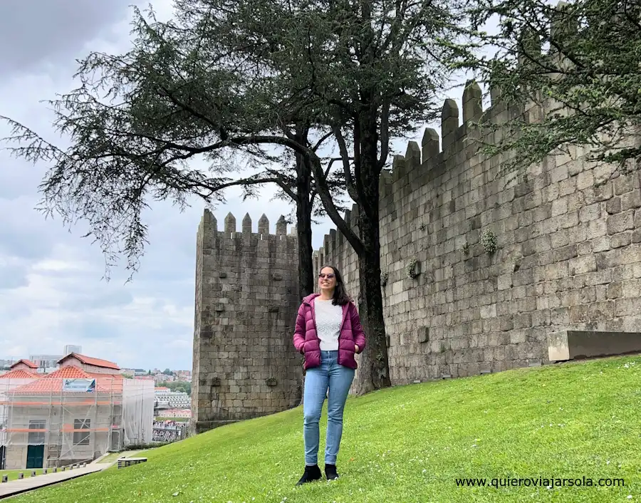 Yo junto a la muralla fernandina