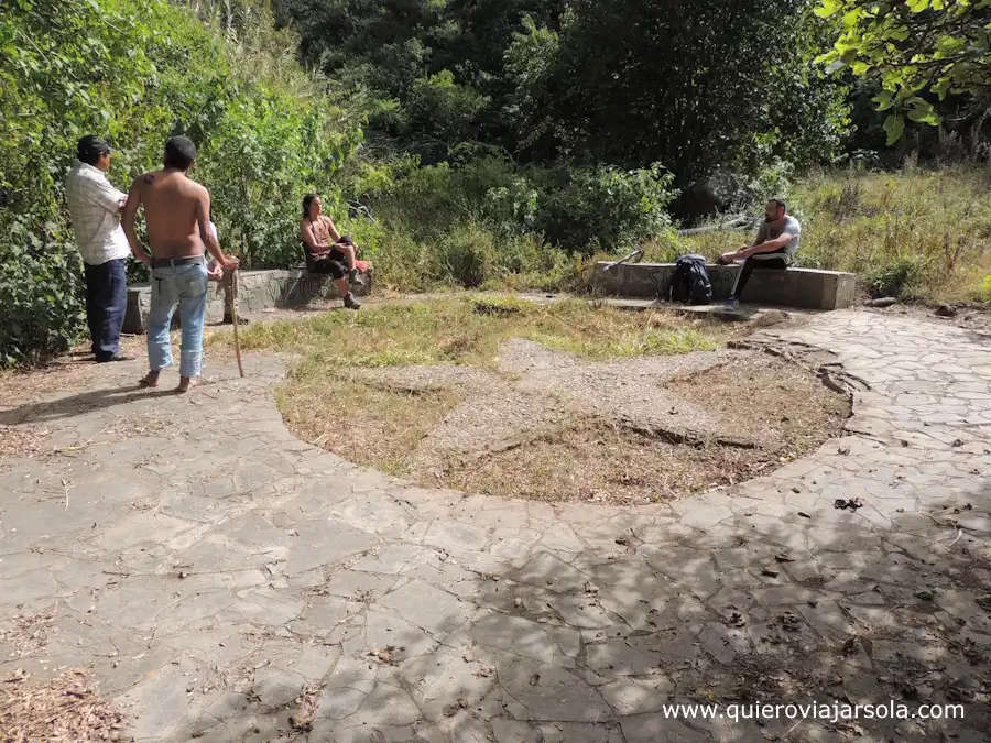 Estrella tallada en el suelo de la quebrada
