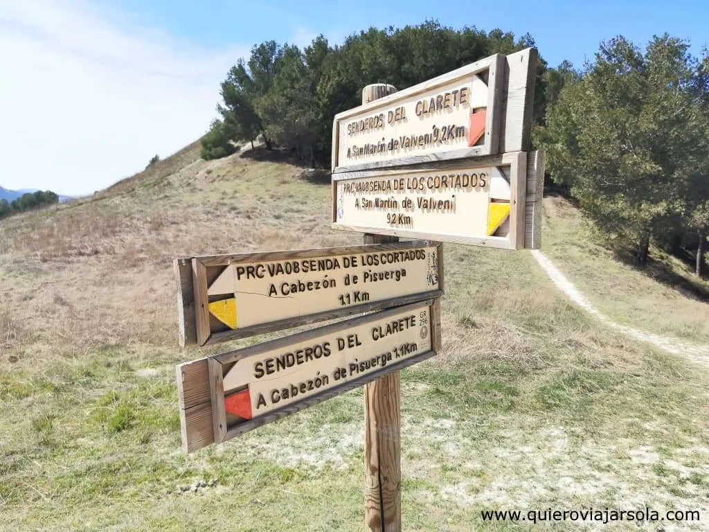 Senderos del Clarete, indicaciones