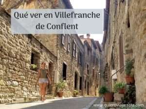 Yo paseando por las calles de Villefranche de Conflent
