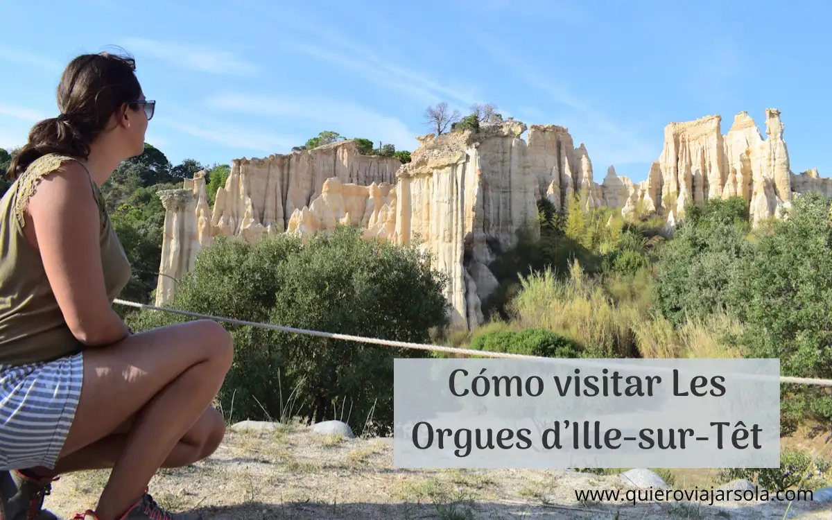 Yo disfrutando de las vistas a Los Órganos de Ille sur Tet