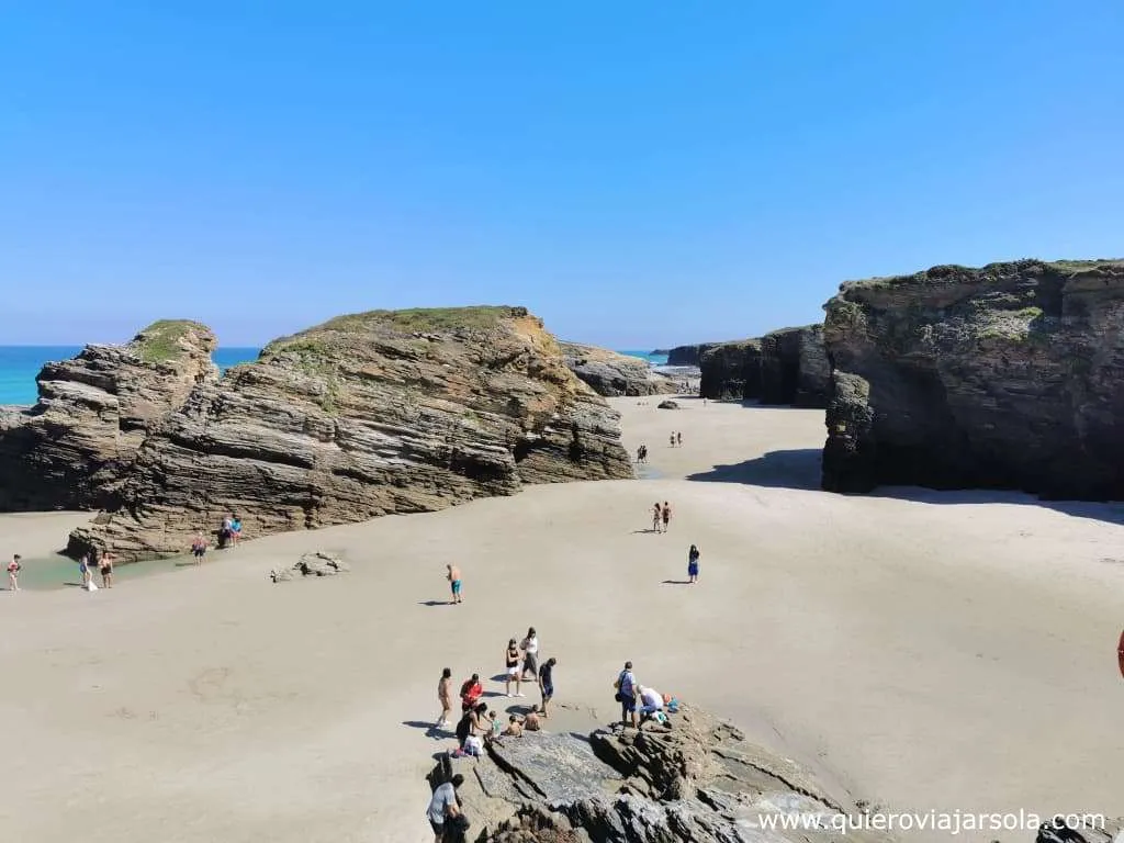 Cómo visitar la playa de las Catedrales, vista