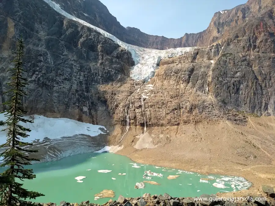 Lago y glaciar