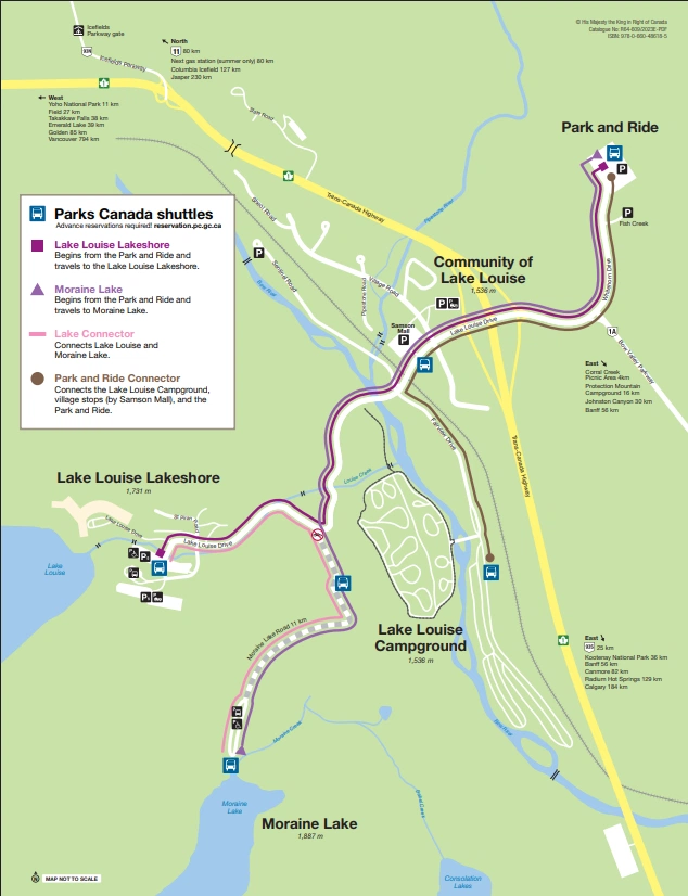 Líneas de autobuses en el mapa